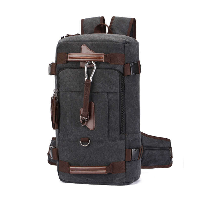 Canvas Travel Backpack | Dual-Purpose Duffle and Weekender Bag 25L