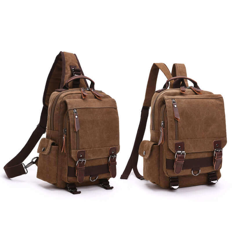 Canvas Sling Bag NZ | Multiple Carrying Styles Chest Bag