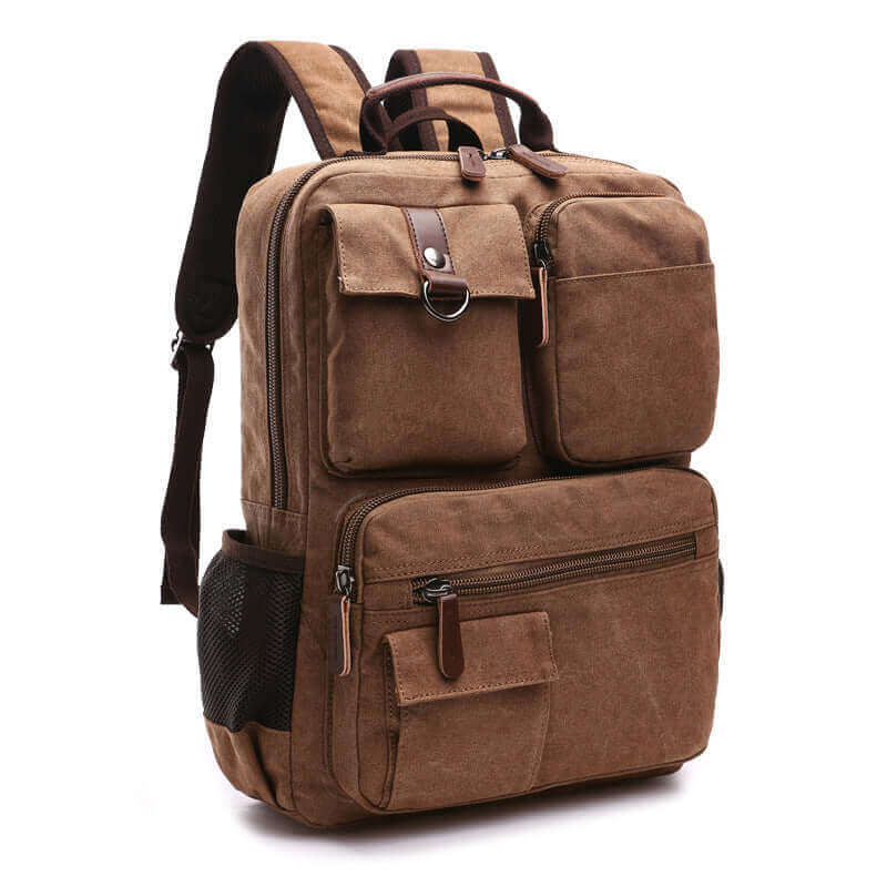 Practical Canvas Backpack | Fits 14 Inch Laptop