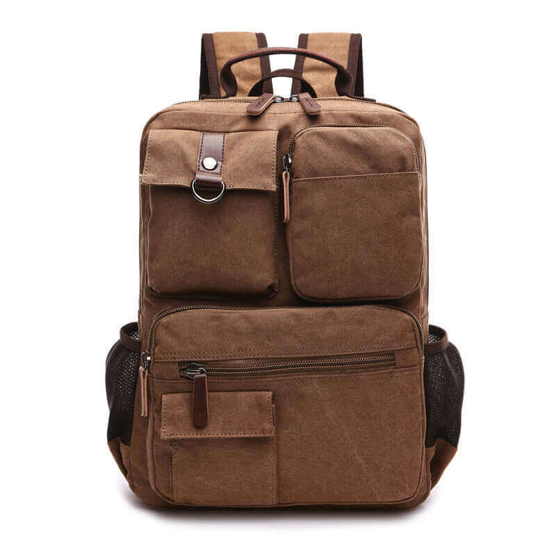 Practical Canvas Backpack | Fits 14 Inch Laptop