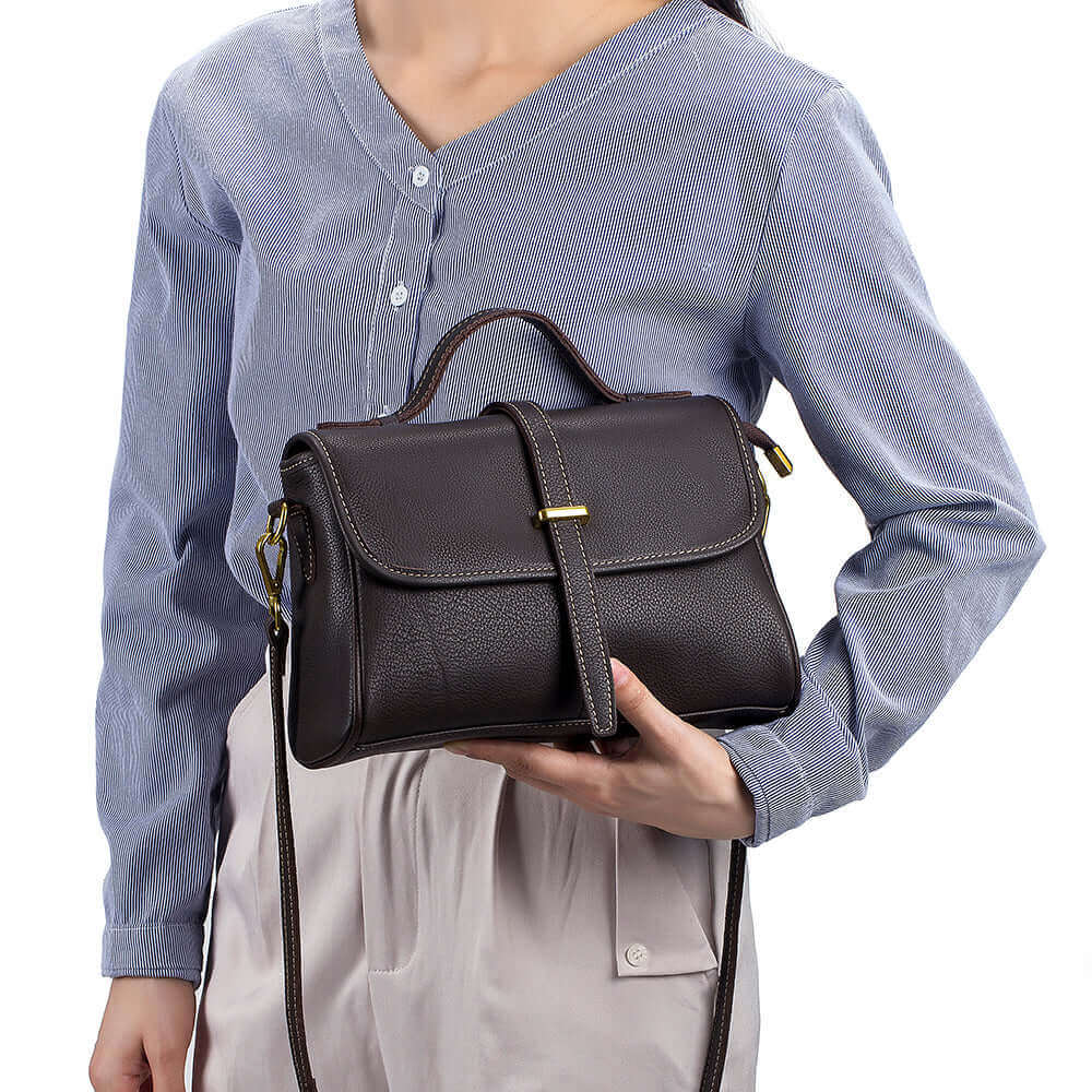 Women's Leather Messenger Bag NZ | Handbag Crossbody Bag