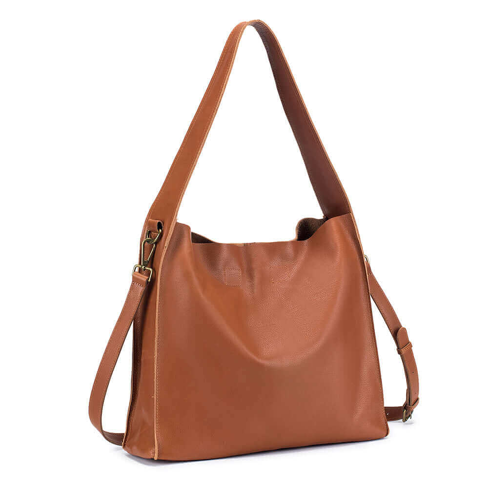 Elegant Leather Tote Shoulder Bag