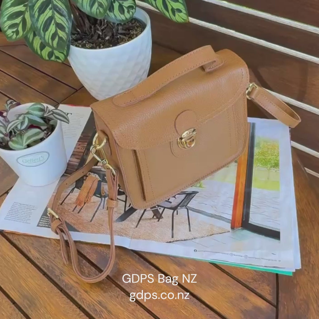 Vintage Leather Small Messenger Bag | Handbag, Shoulder and Crossbody