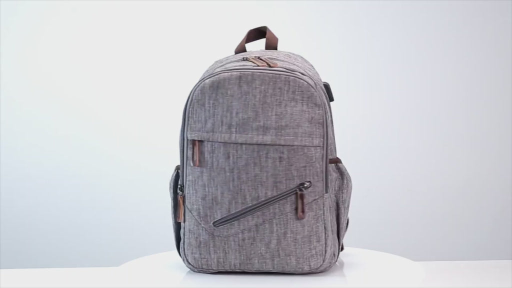 Waterproof 15.6 Inch Laptop Backpack with USB
