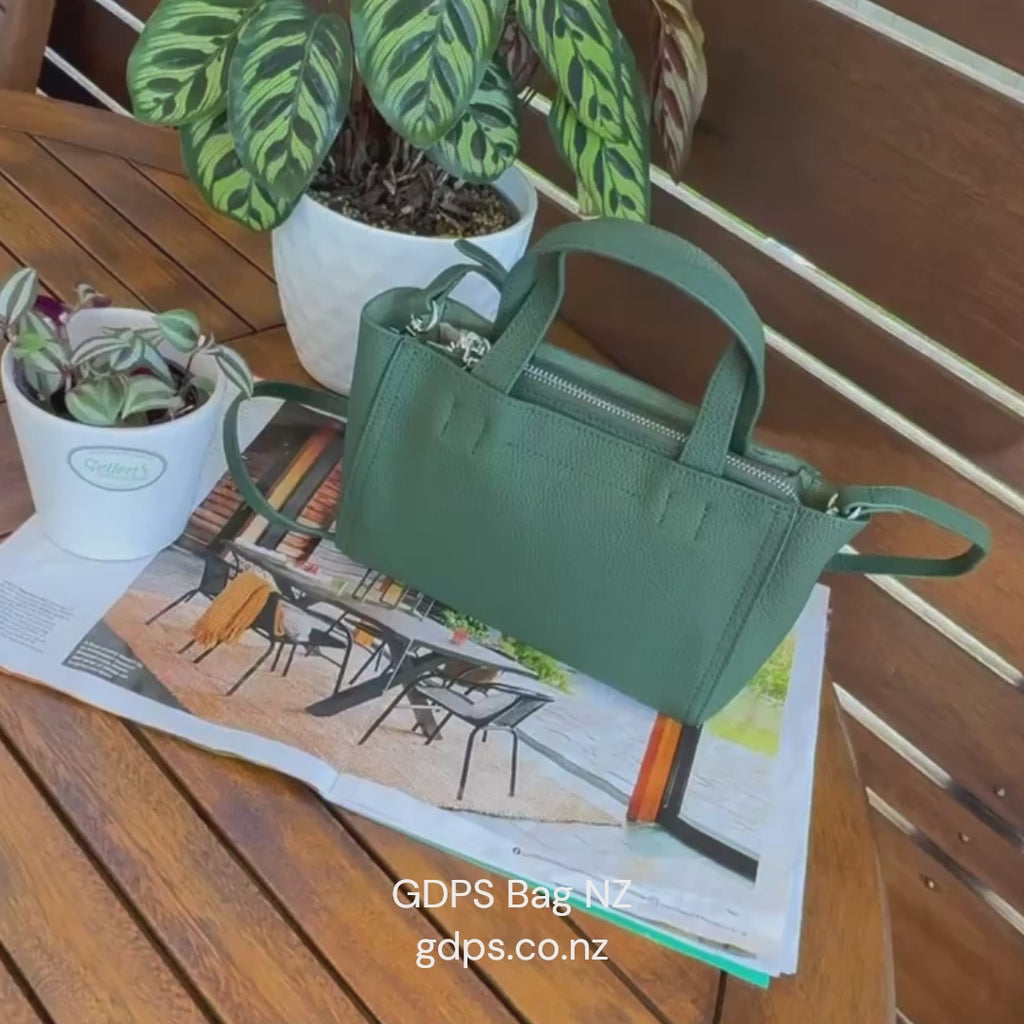 Versatile Leather Mini Handbag | Shoulder and  Crossbody Bag