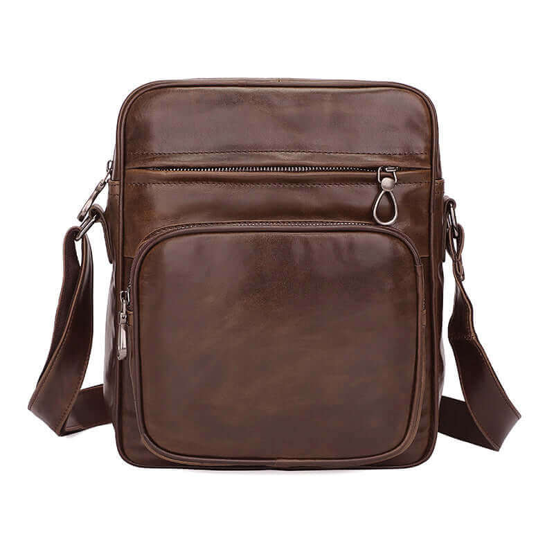 Leather Shoulder Crossbody Bag | Men's Satchel