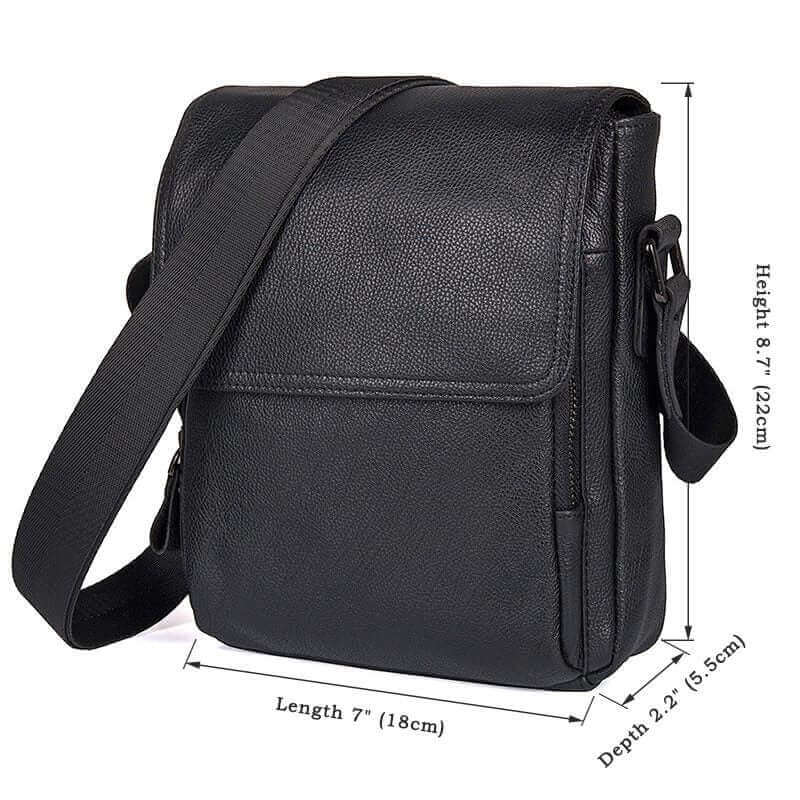 Leather Small Side Bag Messenger Bag Crossbody Bag Satchel NZ Men's