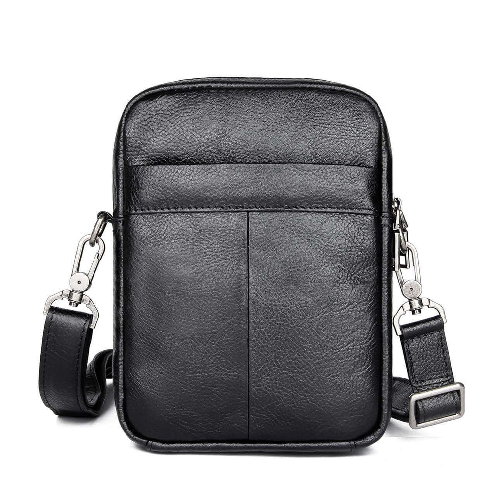 Leather Small Shoulder Crossbody Side Bag Messenger Bag Satchel NZ Men
