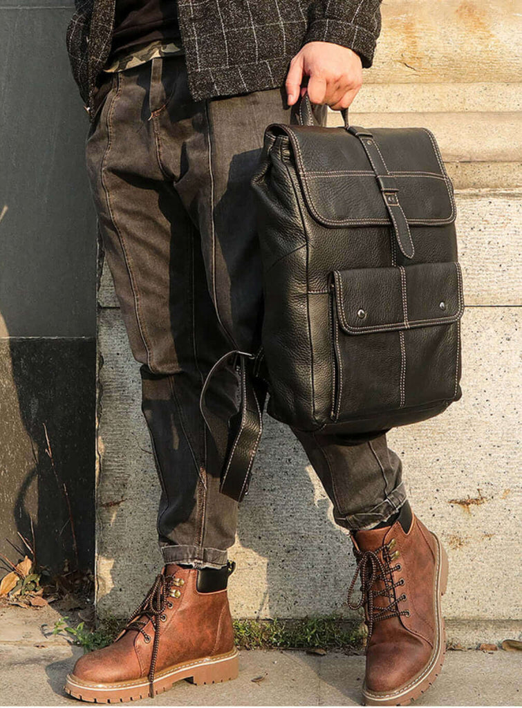Genuine Leather Backpack for Men | Laptop Bag