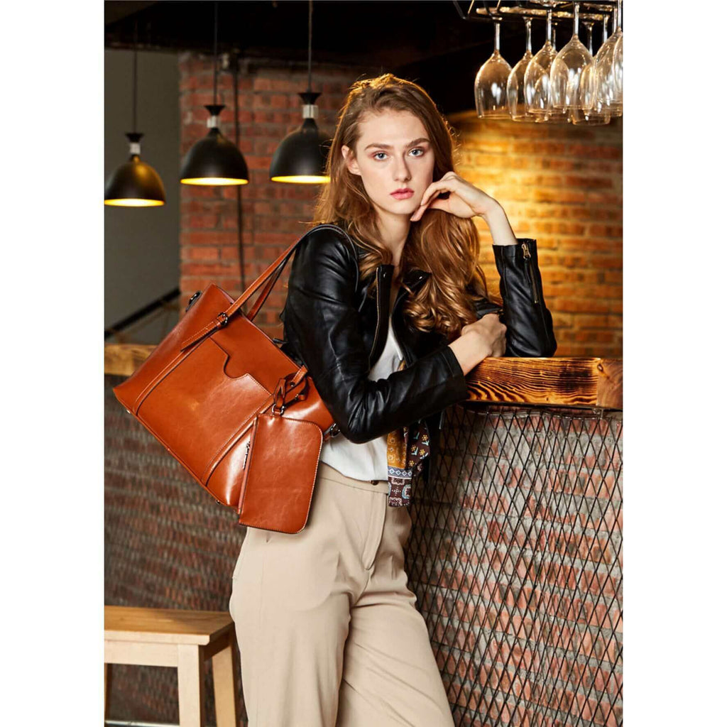 Women's Leather Tote Bag NZ | Handbag Shoulder Crossbody