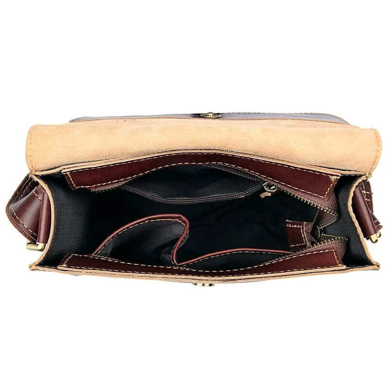 Vintage Leather Small Messenger Bag Crossbody Side Bag NZ Mens Womens