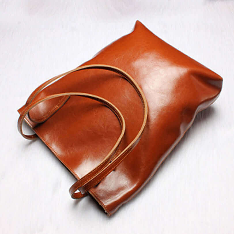 Women's Ladies Genuine Leather Laptop Tote Bag Shoudler Bag NZ