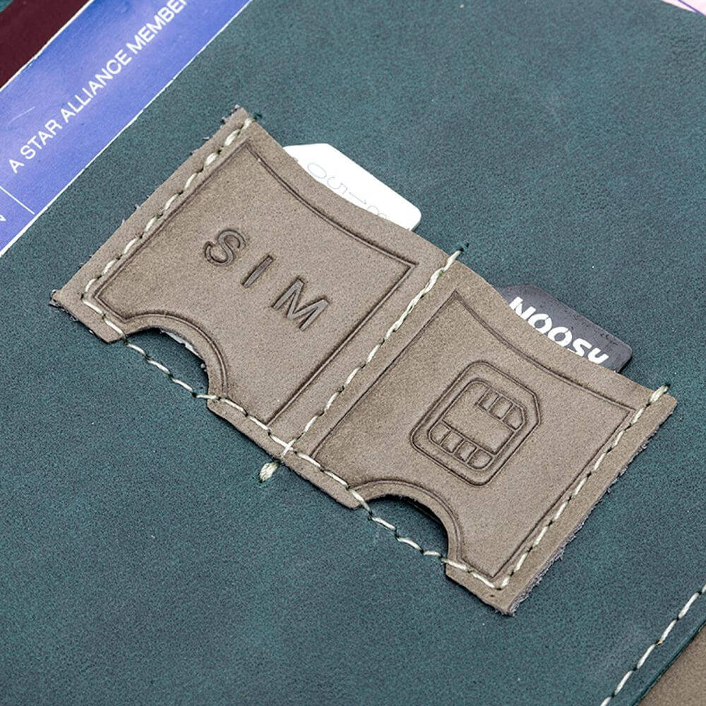 Genuine Leather Passport Holder Case NZ Credit Card Coin Wallet Travel