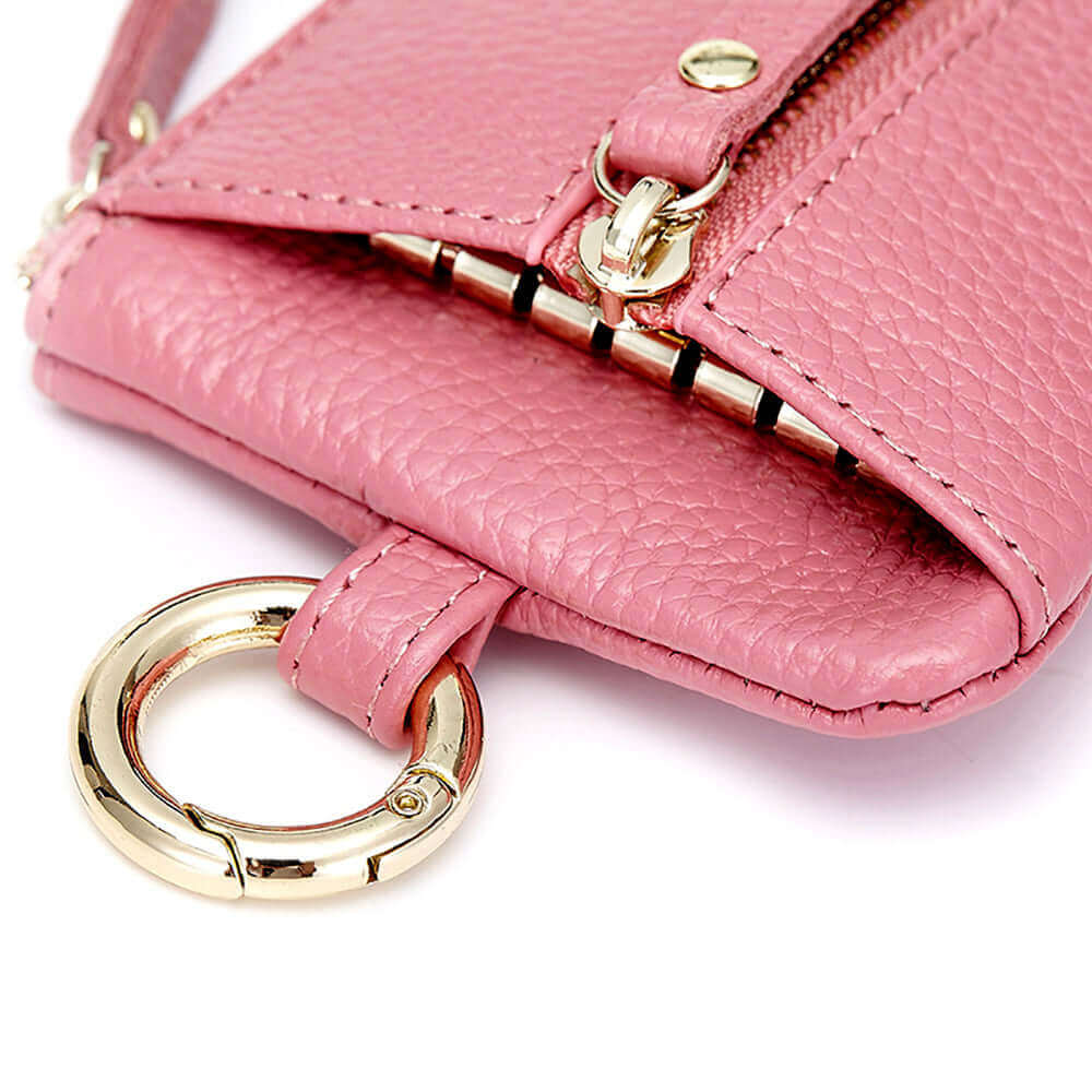 Ladies Leather Small Key Holder Case Coin Purse Card Wallet NZ Women's