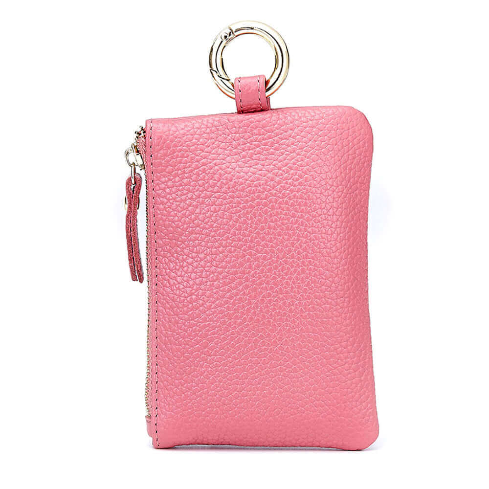 Ladies Leather Small Key Holder Case Coin Purse Card Wallet NZ Women's