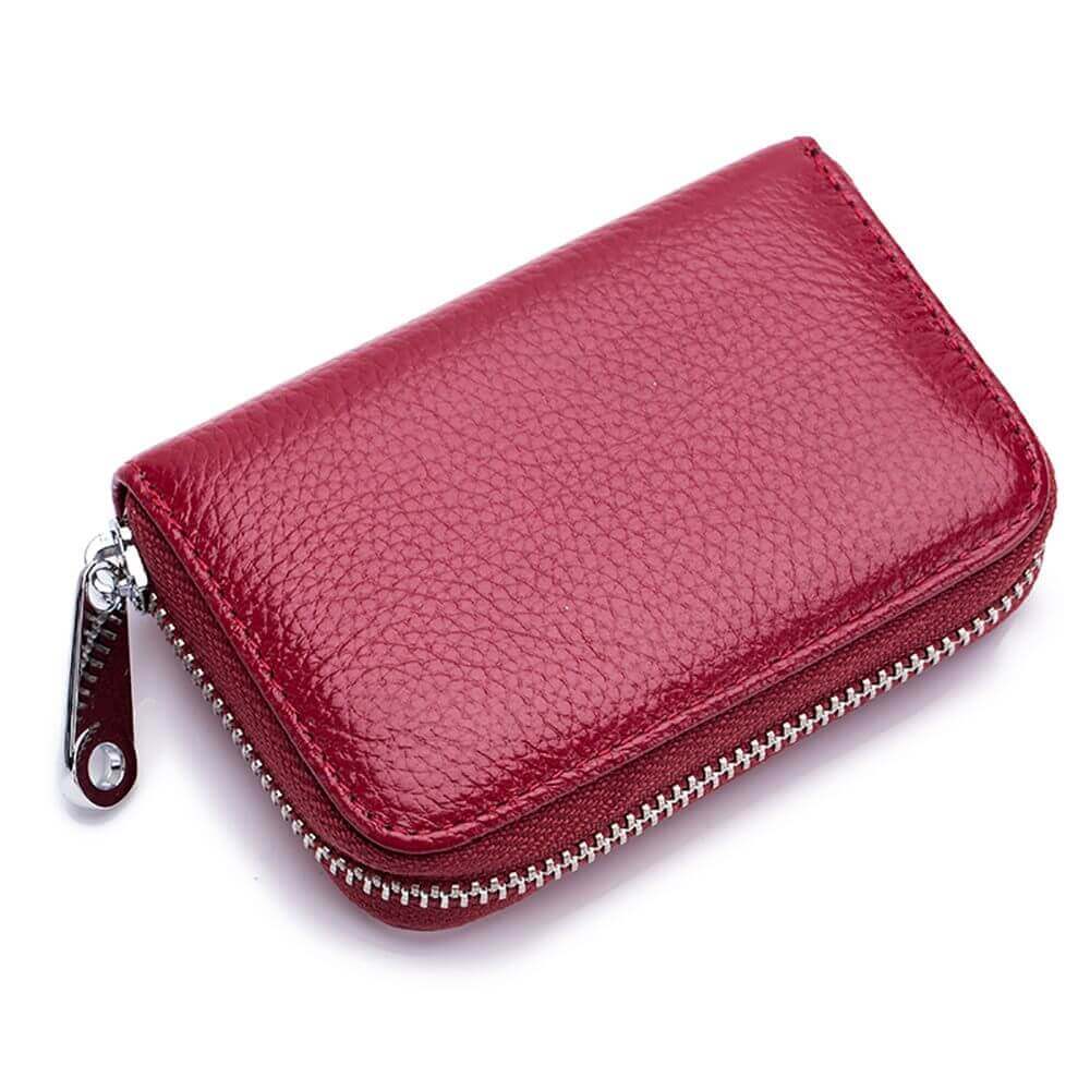 Womens Mens Leather RFID Credit Card Holder Case Wallet NZ
