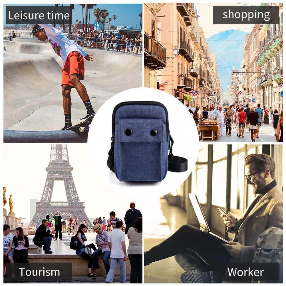 Small Crossbody Mobile Phone Side Bag Travel Mens Womens