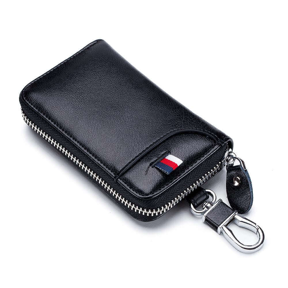 Mens Women Leather Key Holder Credit Card Wallet Keychain NZ