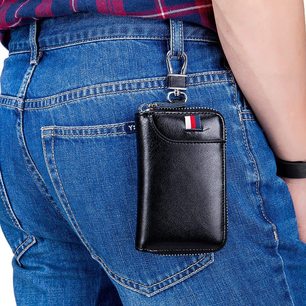 Leather Key Holder Organizer Wallet NZ For Men and Women