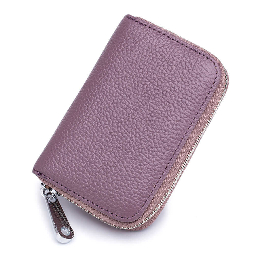 Classic RFID Leather Card Holder NZ for Men and Women
