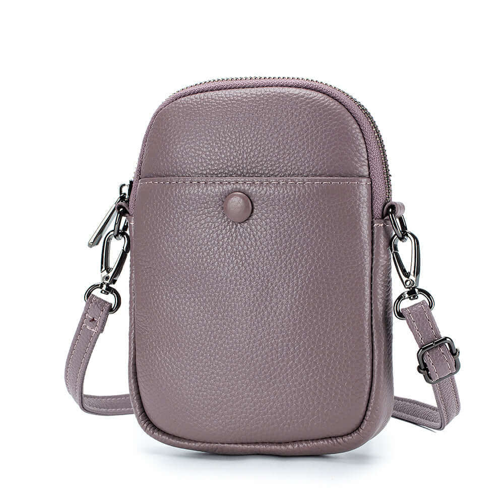Women's Mini Leather Phone Crossbody Bag NZ | Side Bag