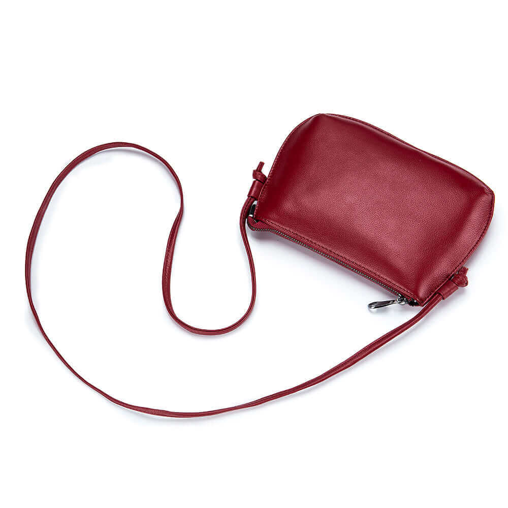 Women's Slim Leather Crossbody Bag | Versatile Side Bag