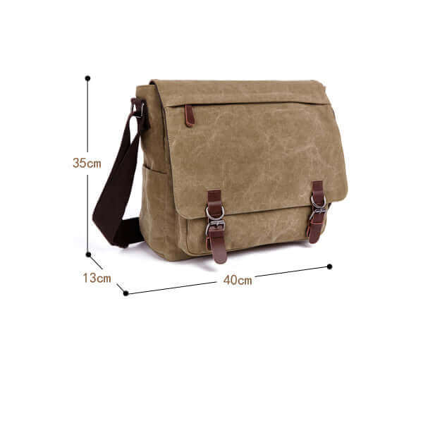 Canvas Laptop Shoulder Bag Messenger Bag Crossbody Bag Satchel NZ Mens