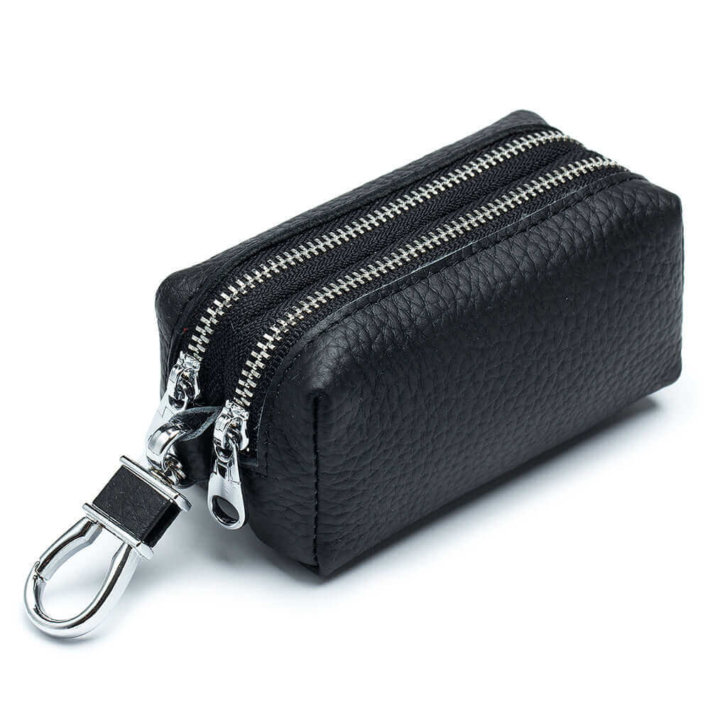 Leather Car Key Case Holder Wallet Coin Purse Men's Womens
