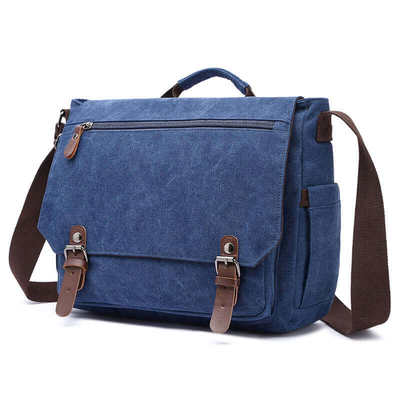 Canvas Messenger Bag NZ | 15 Inch Laptop Satchel Bag