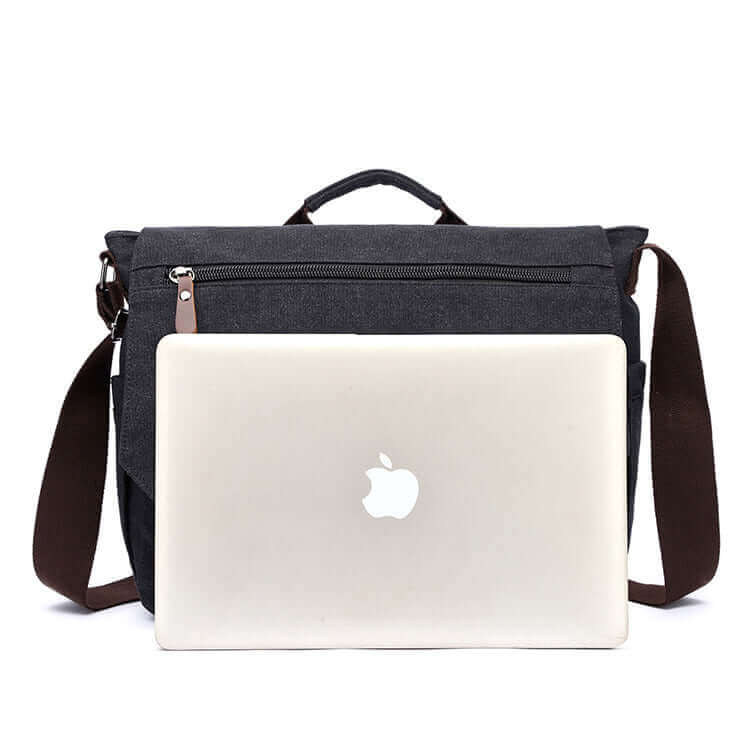 Mens Canvas Laptop Messenger Bag Crossbody Bag Satchel NZ 