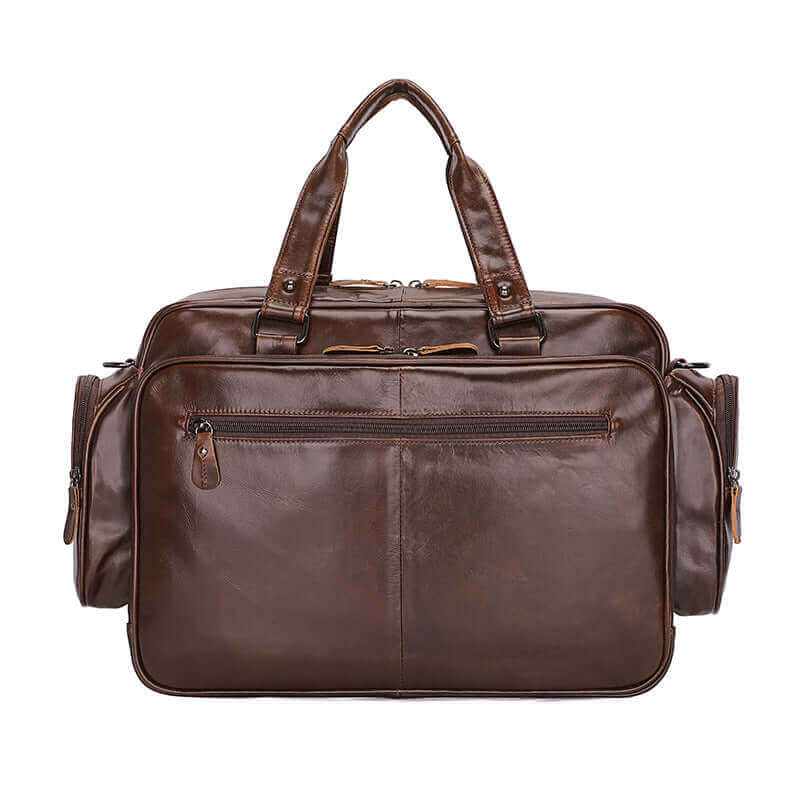 Men's Leather Laptop Briefcase: Handbag, Shoulder, or Crossbody
