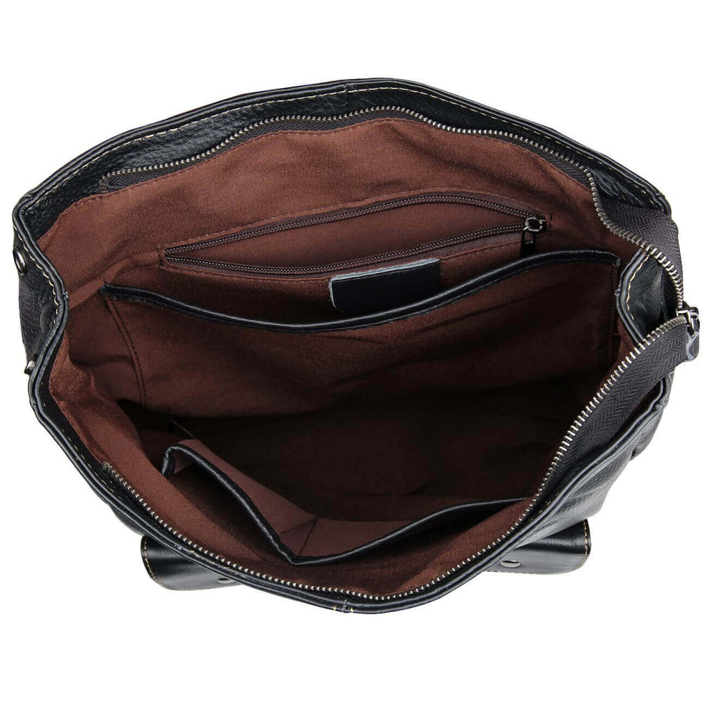 Men's Leather LaptopBag Backpack Business Briefcase Work Satchel NZ