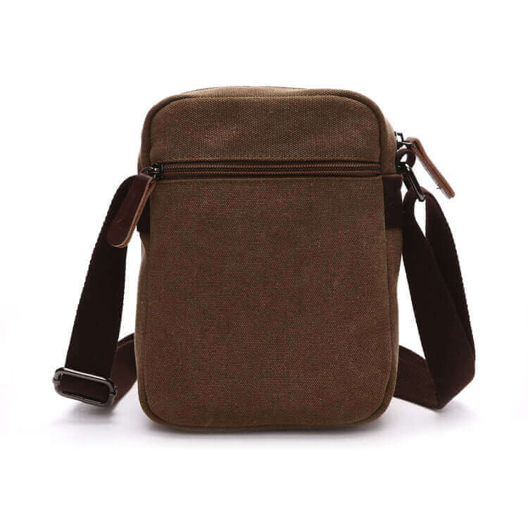 Mens Canvas Small Shoulder Bag Side Crossbody Bag Satchel NZ