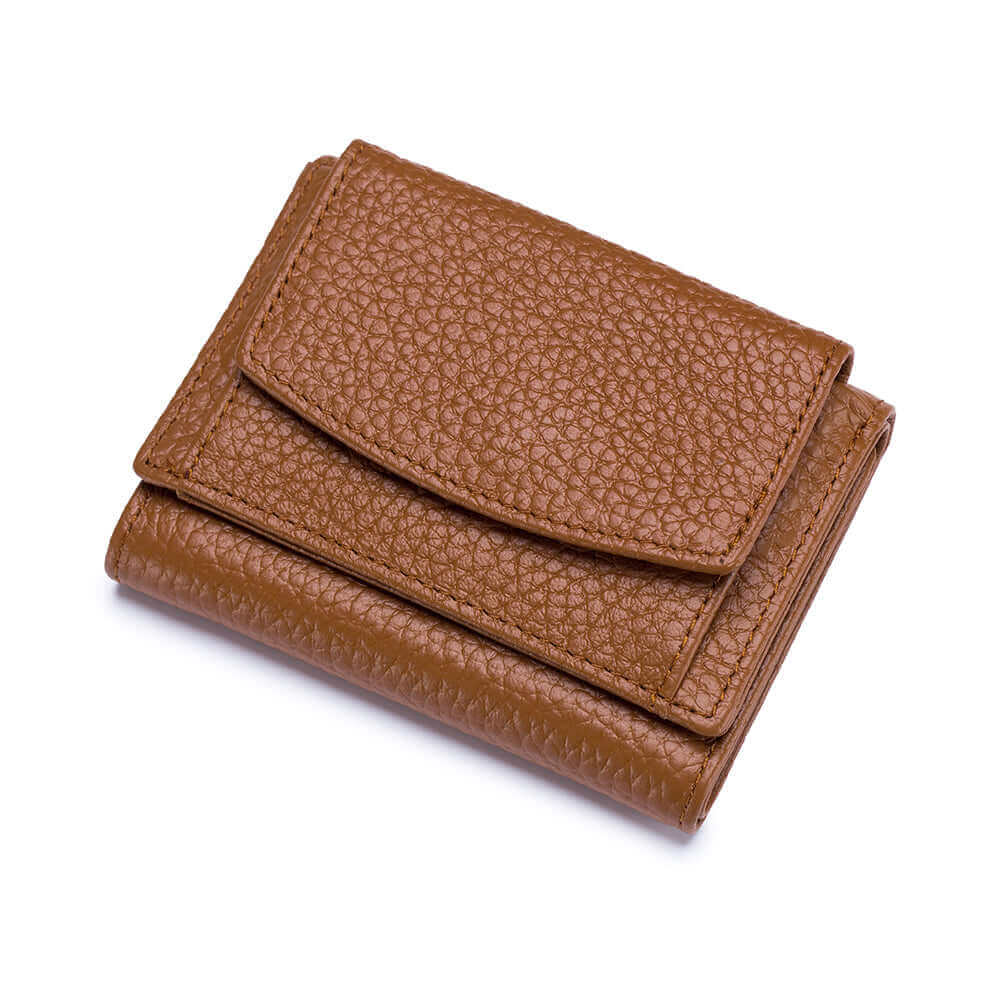 Women's Genuine Leather Small Wallet Ladies Card Coin Purse