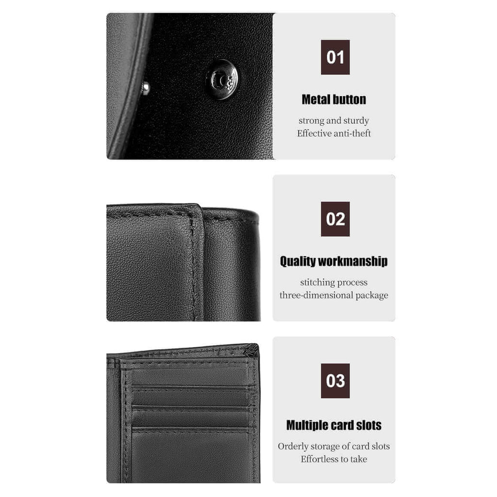 Mens Genuine Leather RFID Wallet NZ