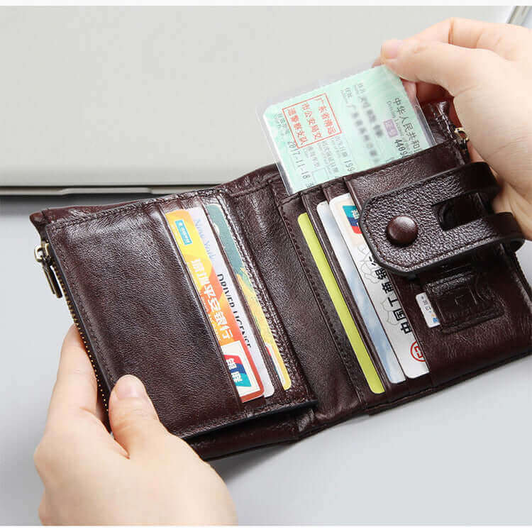 Premium Leather RFID Wallet for Men and Women