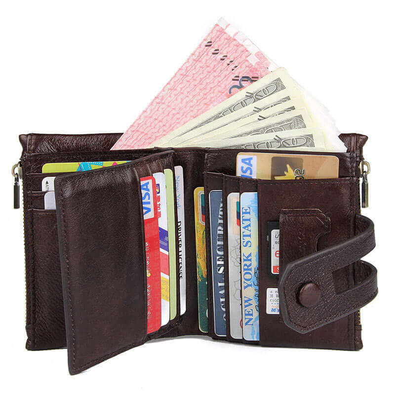Premium Leather RFID Wallet for Men and Women