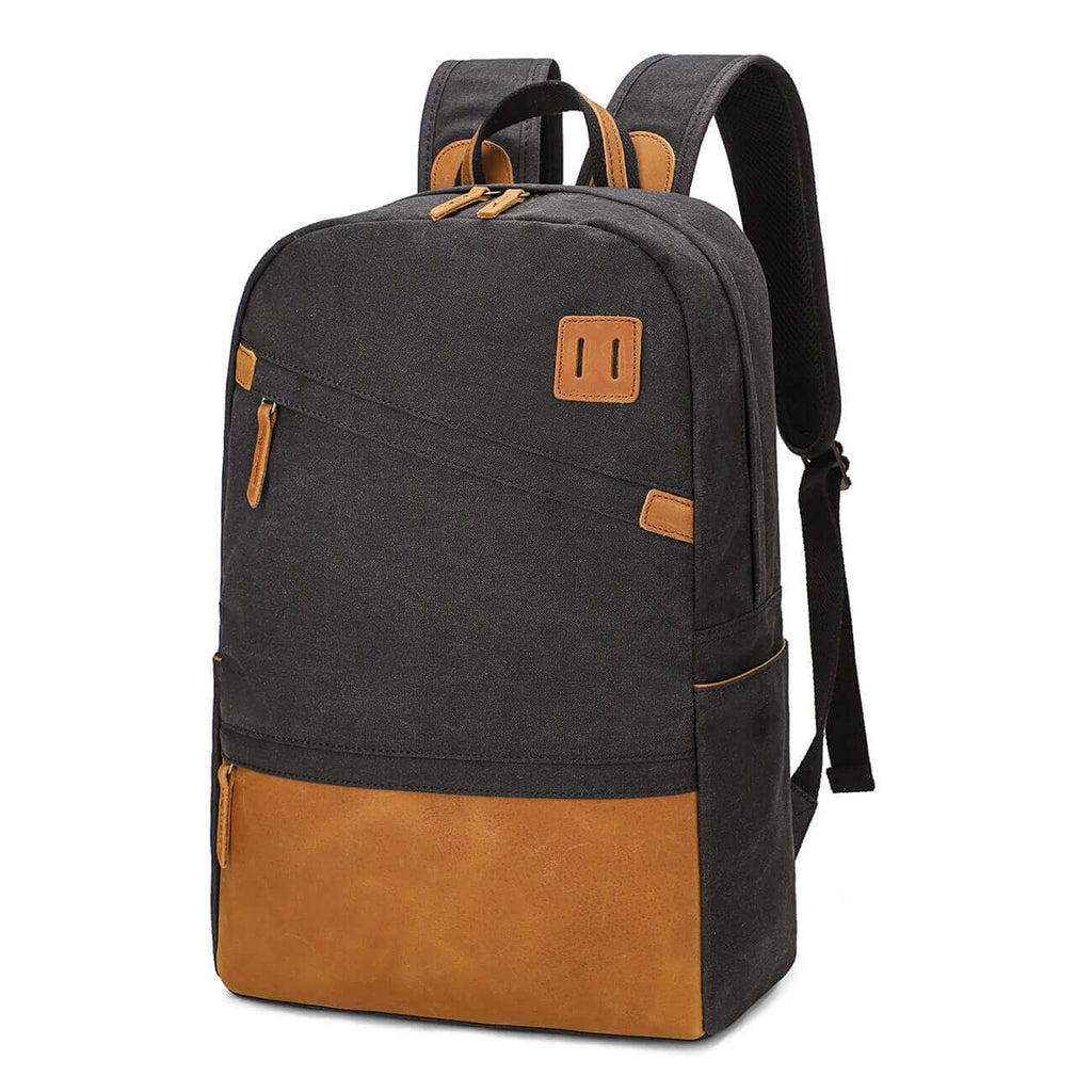 Trendy Canvas Laptop Backpack - Fits 15.6" Laptop