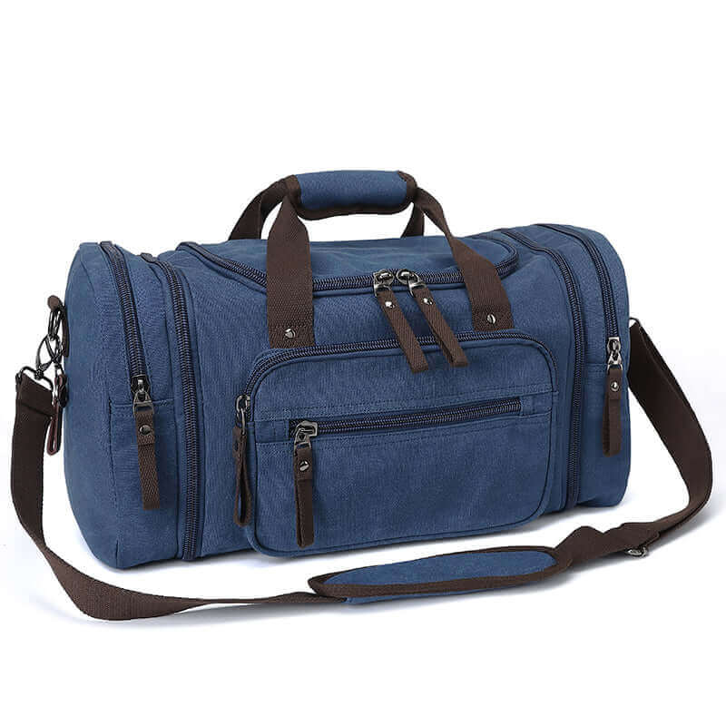 canvas travel duffel bag Canvas Duffle Bag Travel Overnight Weekender Luggage NZ