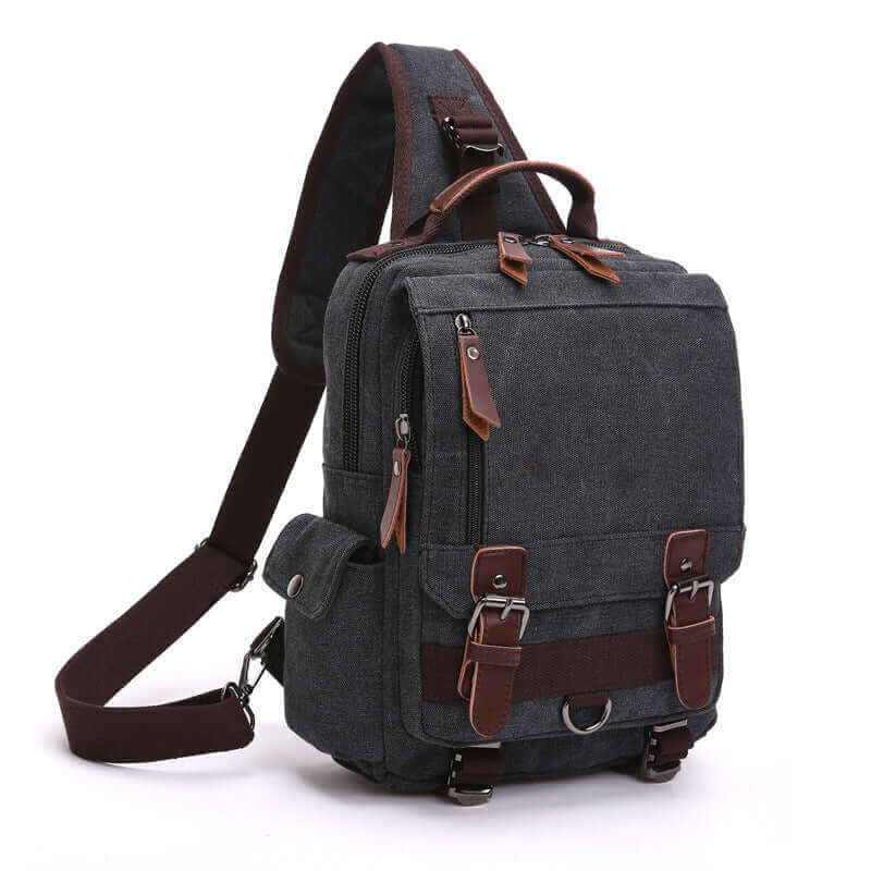 Versatile Canvas Sling Bag | Multiple Carrying Styles Chest Bag