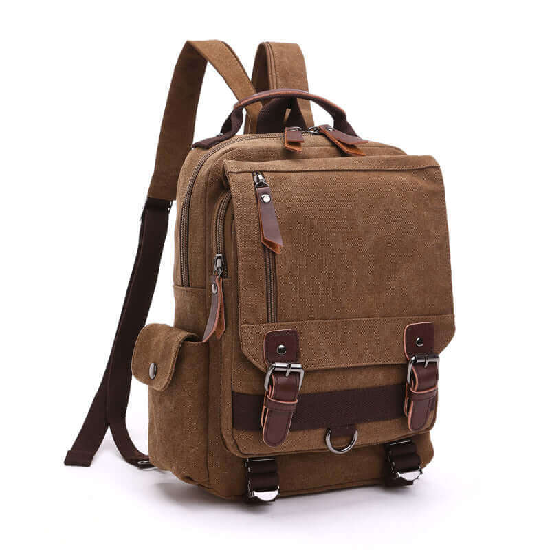 Canvas Sling Bag NZ | Multiple Carrying Styles Chest Bag -596