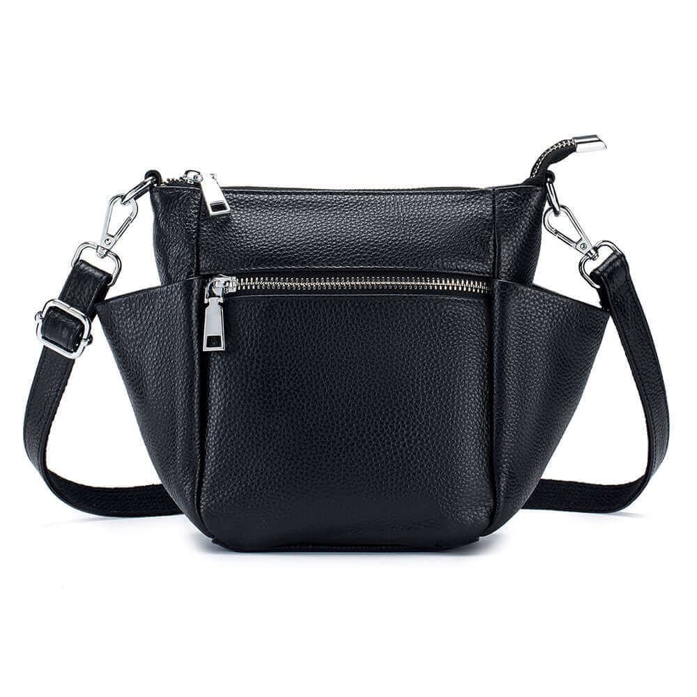 Soft Leather Minimalist Shoulder Crossbody Bag