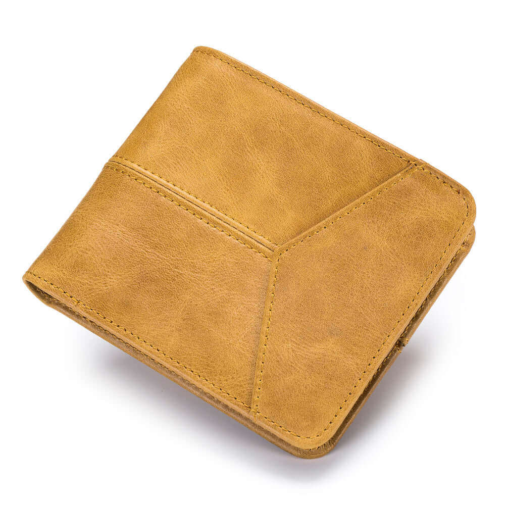 Vintage Genuine Leather RFID Bifold Wallet