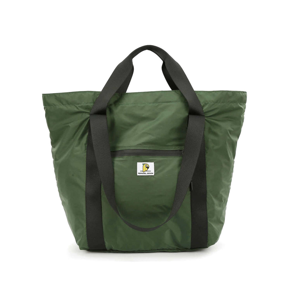 Unisex Foldable Waterproof Nylon Tote Bag - Green