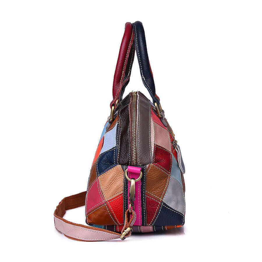 Patchwork leather bags for sale clearance