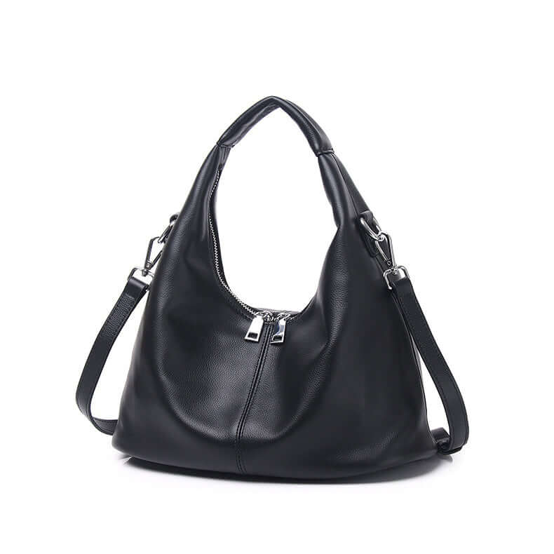 black leather handbag for work and everyday use NZ
