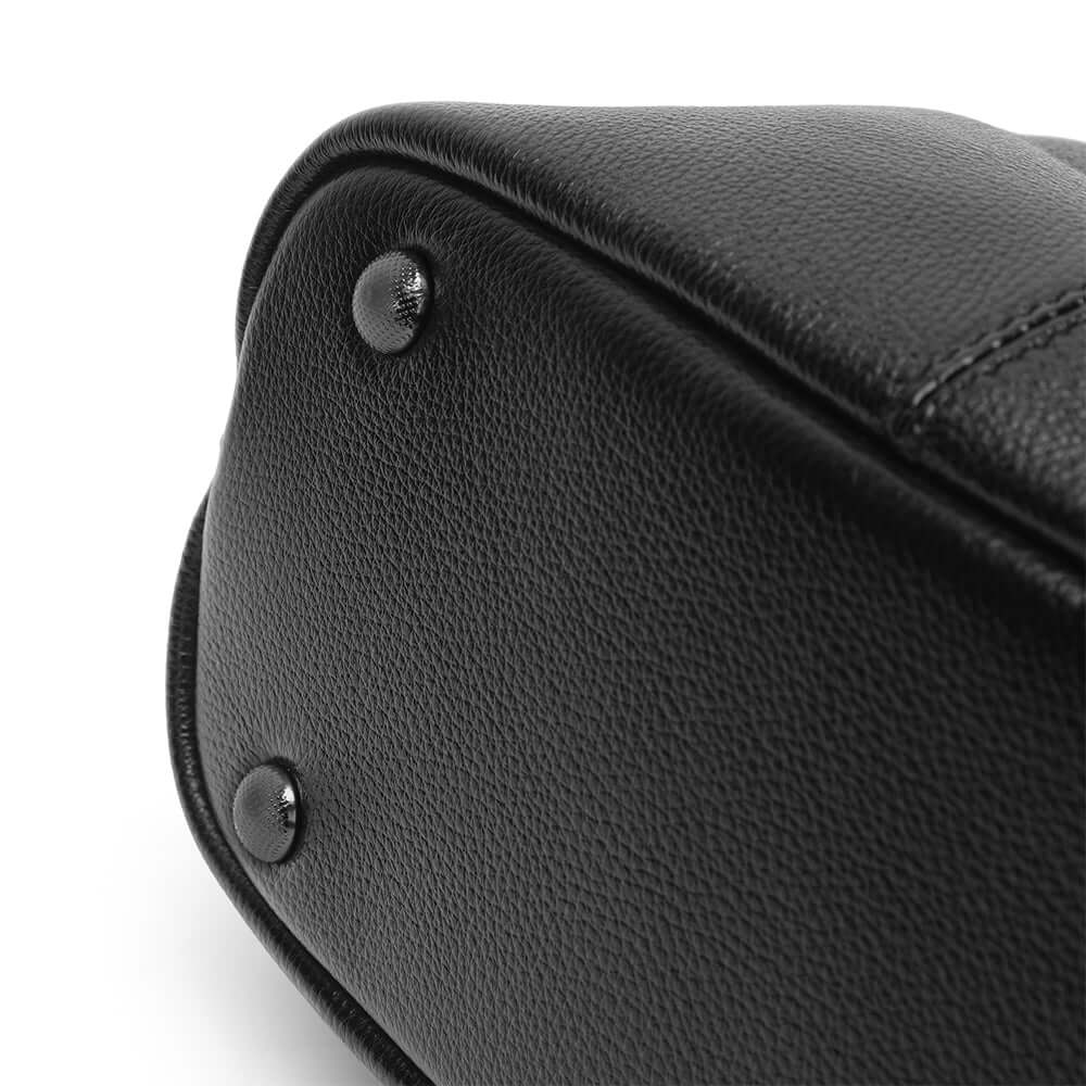 Soft genuine leather texture close-up