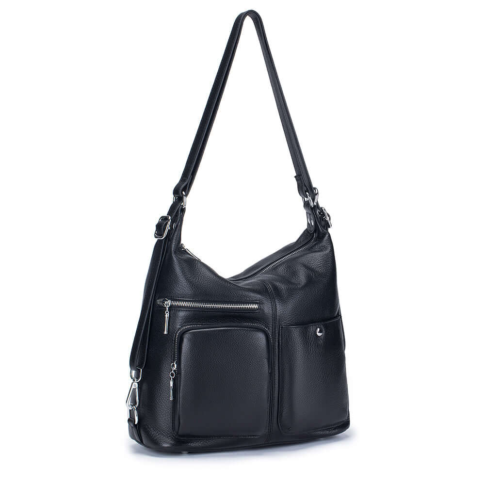 black leather backpack nz Black Women's Leather Backpack NZ