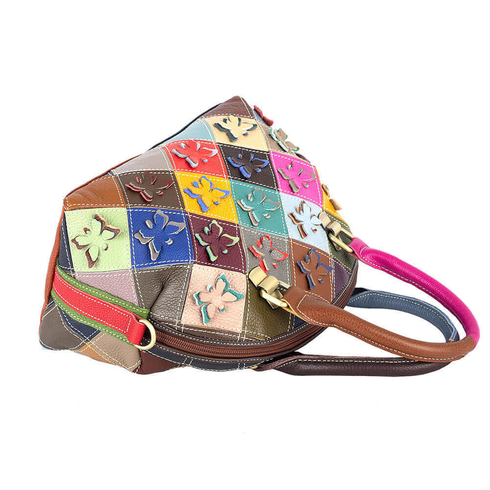 Fashionable leather butterfly handbag perfect for all occasions.