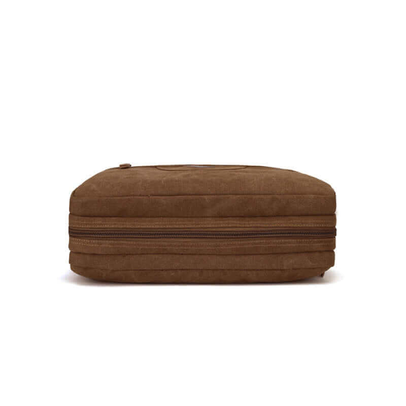 Canvas briefcase bottom